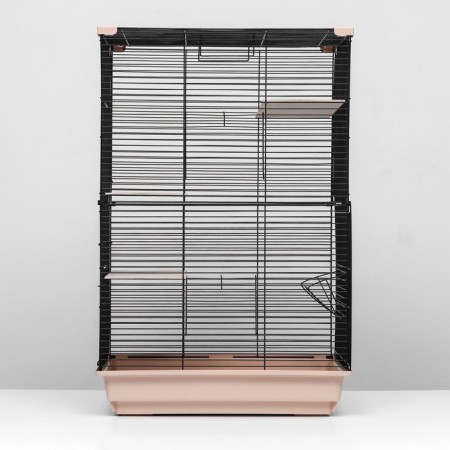 Cage for chinchilla "Pijon" No. 10, collapsible, 58 x 40 x 88, beige-1