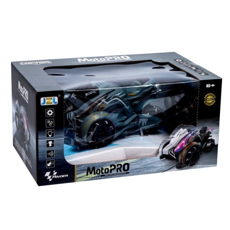 MotoPro radio control machine, smoke effect, light, works from the battery, the color is gray-5