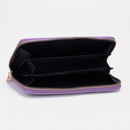 Women's wallet with lightning, lilac color-2