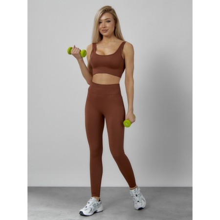 Sports suit female, size 44, brown color-1