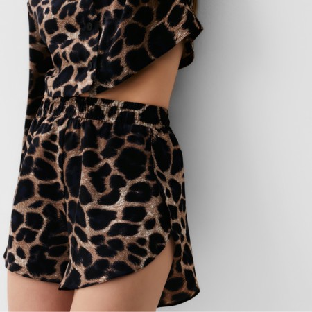 Kit (shirt, shorts) Women's Minaku: Home Collection color Leopard, river 46-4