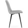 STULL OF A METALLARCASA RALF Metal/Velor, Black/Light gray 44x53x83 cm
