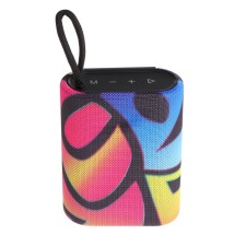 Portable column Perfeo Bang PF_D0043, 5 W, 1200 mAh, Microsd, USB, AUX, FM, graffiti