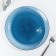 Plate flat glass "idyll", d = 25 cm, blue color