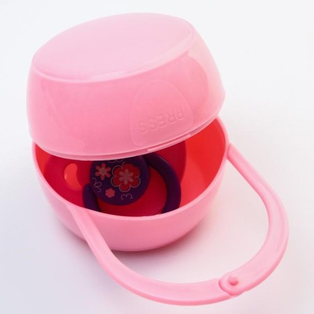 A container for storing and sterilizing children's nipples and dummy, pink color-3