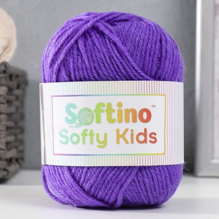 Yarn 100% acrylic "Softy Kids" 90m ± 5m 50 g blue-violet color