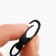 Metal carbine, 38 × 12 mm / 10 × 1 mm, 5 pcs, black color