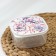 Container of the food shares "Gzhel", 700 ml, square, white color