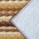 Walker -shaped rug -shaped shallow shade "Color pigtail", 38 × 57 cm, brown color