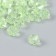 Plastic beads "Crystal polyhedron. Pale green" Transparent set of 20 g 1x1x1 cm