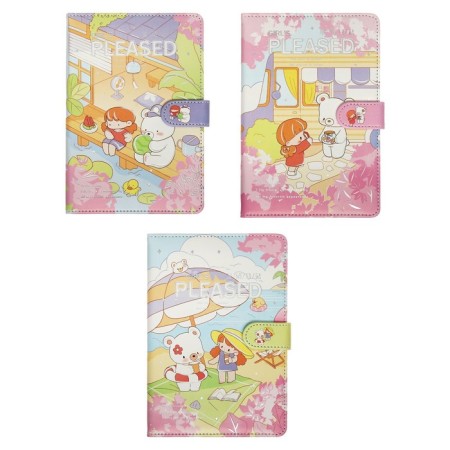 Notebook Gift Book with a Slocation, A6+, 48 sheets, line, 12.5 x 19 x 2 cm, "Friends"