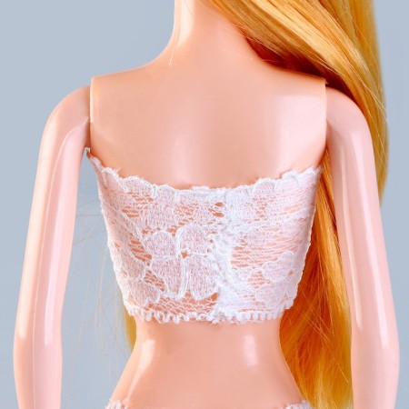 Clothing for dolls "Rhil", white color-4