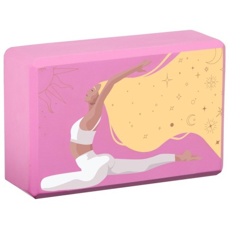 Sangh Sun yoga block, 23x15x8 cm, pink color-5
