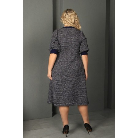 Women's dress, size 58, blue color-5