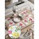 Set of napkins for setting the table "Spring bouquet", rectangular, rounded edges, size 30x46 cm, 4 pcs