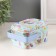 Casket Metal with a handle "Rabbit in a fluid wreath" 10.5x7.8x6.4 cm