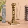 Antik candlestick 25 cm, aluminum