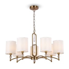 Suspended lamp Freya Fr1007PL-07BS Riverside, 760x760x1425 mm, E14, 7x40W, brass color