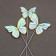 Set for decorating the cake "Butterflies" 11 pcs., Blue color