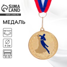 Thematic medal 173, “Dancing”, D = 4 cm. Color gold. With a ribbon