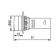 Voltage value indicator red VD22 70-500 V