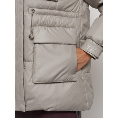 Winter jacket, size 48, light brown color-11