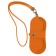 Base for glasses (V042-10550) genuine leather, orange, 1x30x14 cm