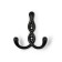 Furniture hook Cappio pigtail, two -rod, black color