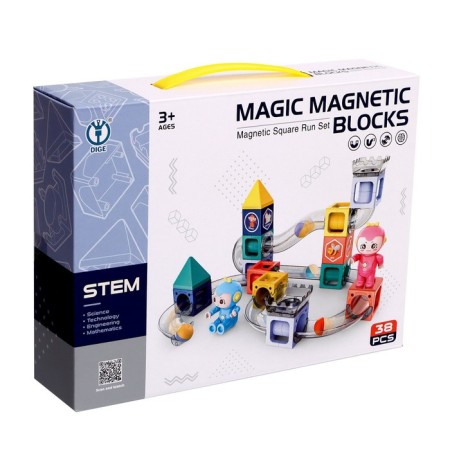 Magnetic designer "Marbble", 38 parts-2