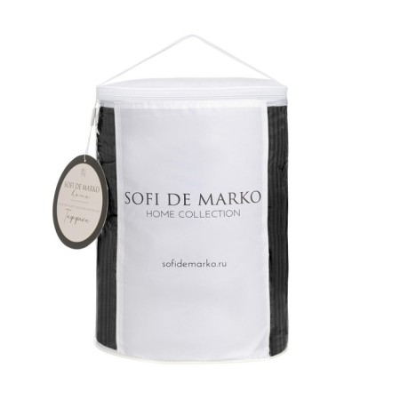 Tiffany blanket, size 195x220 cm, black color-2