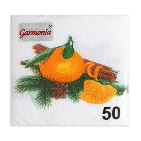 Napkins Paper Harmony "Mandarin", 24x24 cm, 50 sheets-1