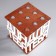 Kashpo wooden 15 × 15 × 15 cm with 9 flasks "for you", sealy white give beautifully