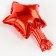 Foil ball 5 "Star", red