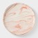 Ceramic lunch plate "Marble", D = 25 cm, pink color
