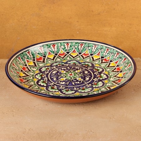 Largan Rishtan ceramics "Patterns", 28 cm, blue-5