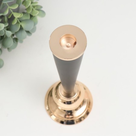 Summary Metal for 1 candle "Evian" d = 1.5 cm black with gold 9x28 cm-2