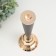 Summary Metal for 1 candle "Evian" d = 1.5 cm black with gold 9x28 cm