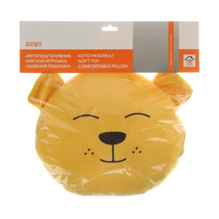 Pillow on the headrest MATHET MIMIMISH Line, 33 x 31 x 10 cm, yellow-6