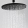 The shower system wasserkraft a12777, built -in, tropical shower, black
