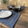 PLAISMAT "CONTA", size 35x50 cm, blue color