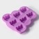 Baking uniform “Bear”, silicone, 27 × 24 cm, 7 cells, lilac color