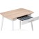 Wooden Revari table Metal, Eureka/White 60x90x76 cm