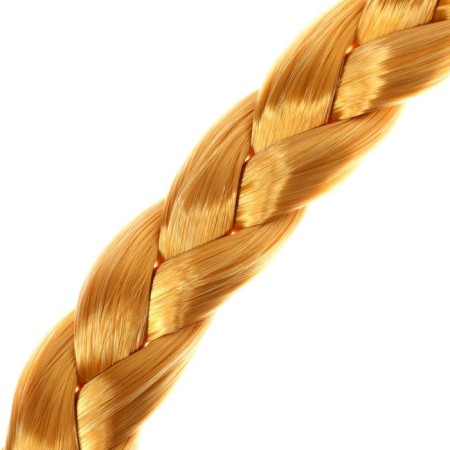 Gum braid 66 cm, color golden blond-4