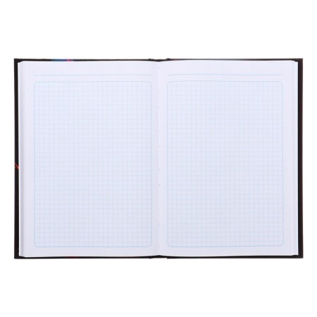 College-wiper in a solid cover 7BC, A5, 160 sheets, colorful girl, cage block, glossy lamination-3