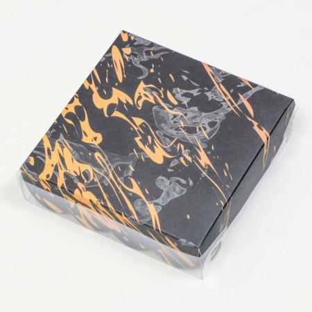 Box for cookies, "Golden Blick", 12 x 12 x 3 cm-1