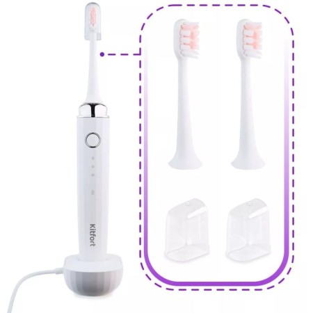 Electric toothbrush KT-2954, 3 modes, 3 nozzles, white-4