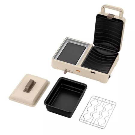 Square KitFort KT-6061-2, 1120 W, 14x15 cm, beige-6