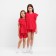 Kit for girls (blouse, shorts) minku red color, height 98