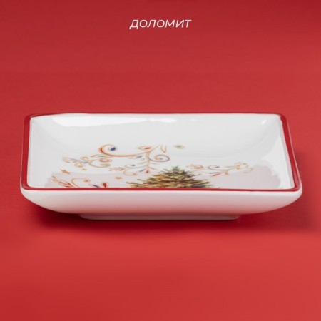 Board ceramic shade "Magic tree", ceramics, 15 × 3 cm, white color-1