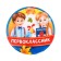 Handing icon "first grader", children, d = 5.6 cm